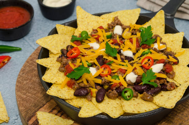 istock Nachos supreme. Mexican food nachos. 1083438614