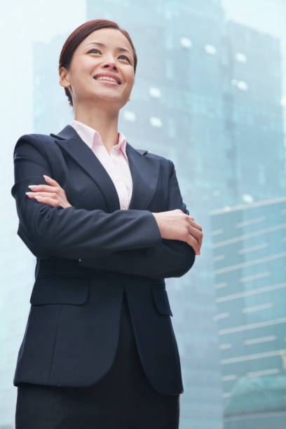 istock Chinese businesswoman standing 1083443244