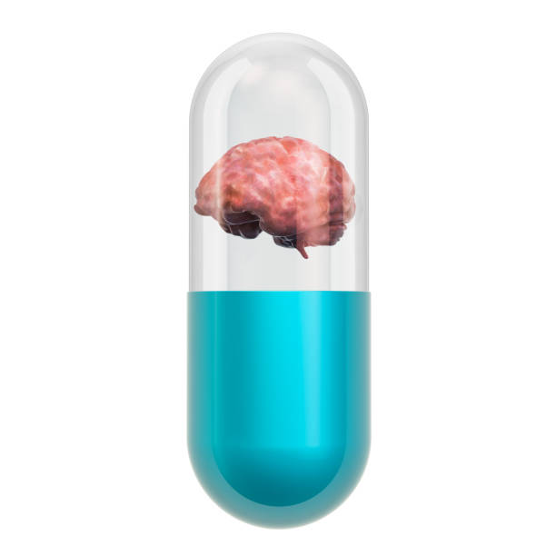 istock Drugs for Brain Diseases concept. 3D rendering isolated on white background 1083443516