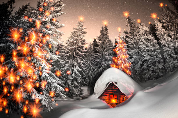 istock fairy-tale snow-covered house in the mountains 1083444290