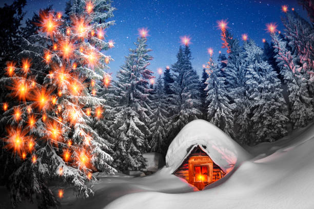 istock fairy-tale snow-covered house in the mountains 1083444338