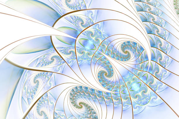 Beautiful abstract fractal patterns and shapes. Fractal texture. For invitations, notebook covers, phone case, postcards, cards, Puzzle or Tie prints or other high-quality prints
