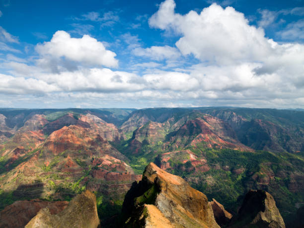 kauai na hawajach waimea kanion - waimea canyon state park zdjęcia i obrazy z banku zdjęć