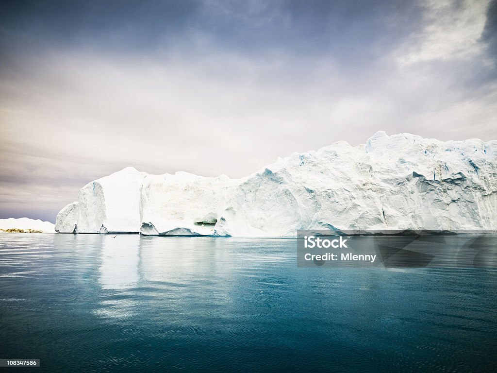 Arctic Icebergs Grenlandia Ice Fjord - Zbiór zdjęć royalty-free (Arktyka)