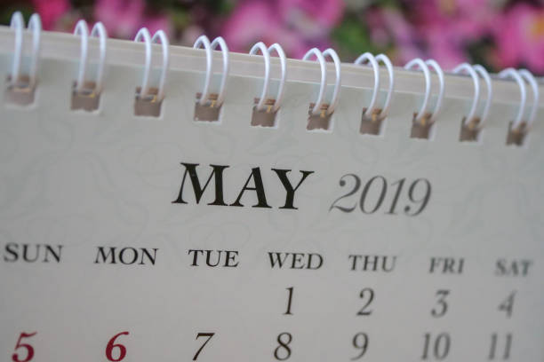 istock Close up calendar of May 2019 1083477096