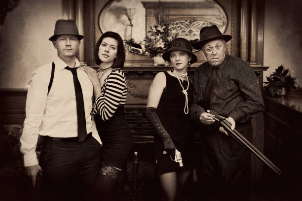 istock Vintage Mafia Portraitss 108348040