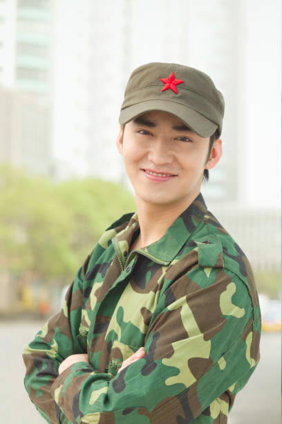 istock Chinese soldier in uniform 1083480878