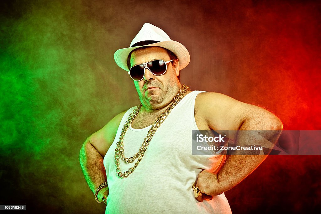 italo-american boss rapper  Mafia Stock Photo