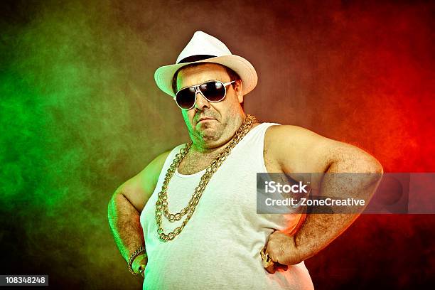 Italoamerican Boss Rapper Stock Photo - Download Image Now - Mafia, Organized Crime, Humor