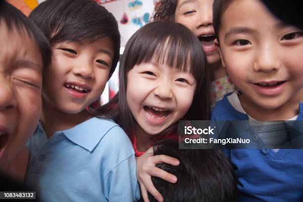 Smiling Chinese Kids Stock Photo - Download Image Now - Child, Chinese Ethnicity, Preschool