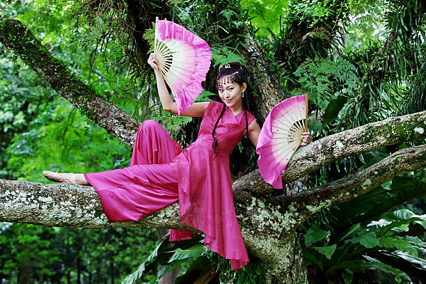 Bailarín China hembra - foto de stock