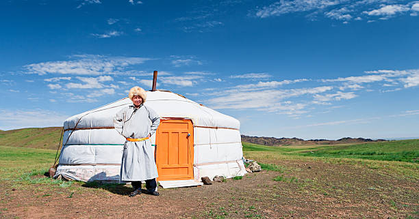 istock Mongolian man in national clothing 108348557