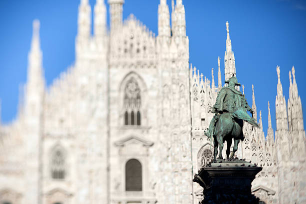 Italy Milan The Duomo facade Cathedral front