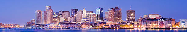 istock Boston City Skyline at Night USA 108348911