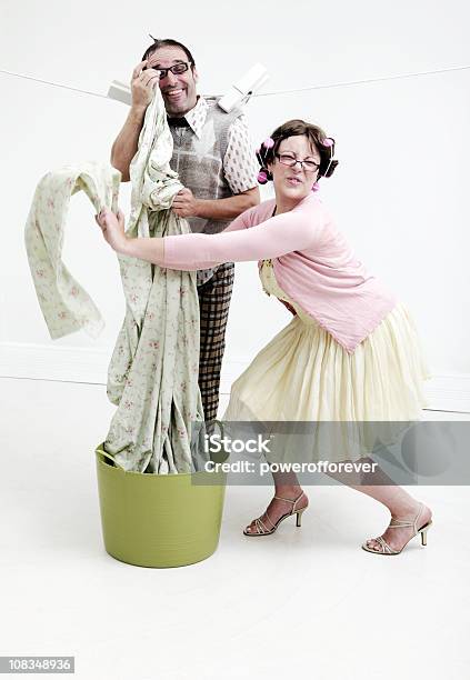 Nerd Laundry Stock Photo - Download Image Now - Nerd, Cleaning, Housework