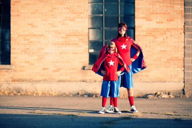 istock Mother and Daughter Superheroes 108349161