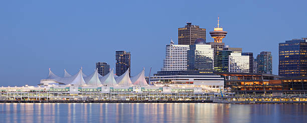 vancouver skyline - burrard inlet bildbanksfoton och bilder