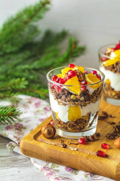 istock Delicious healthy holiday breakfast concept. 1083498368