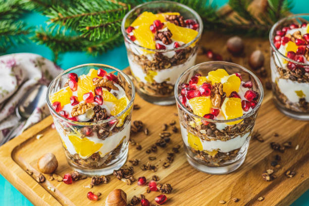 istock Delicious healthy holiday breakfast concept. 1083498378