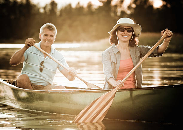 istock Mature Couple in a Canoe 108350175