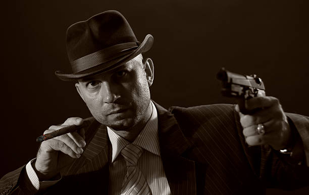 istock Man with bowler hat and cigar 108350225