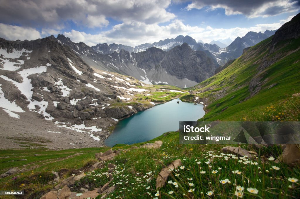 Lac alpin gufelsee en TYROL – AUTRICHE - Photo de Alpes européennes libre de droits