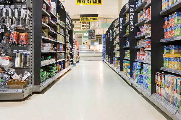 Photo of Supermarket aisle