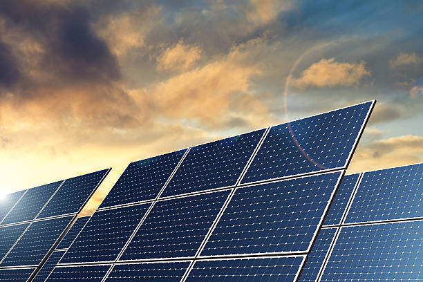 Solar Panels - Natural Energy (XXL) stock photo