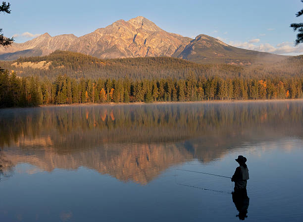 istock Fly Fishing In Rocky Mountains, Alberta, Canada 108350924