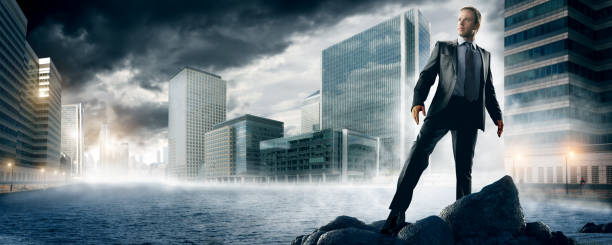 istock heroic businessman in city 108350963