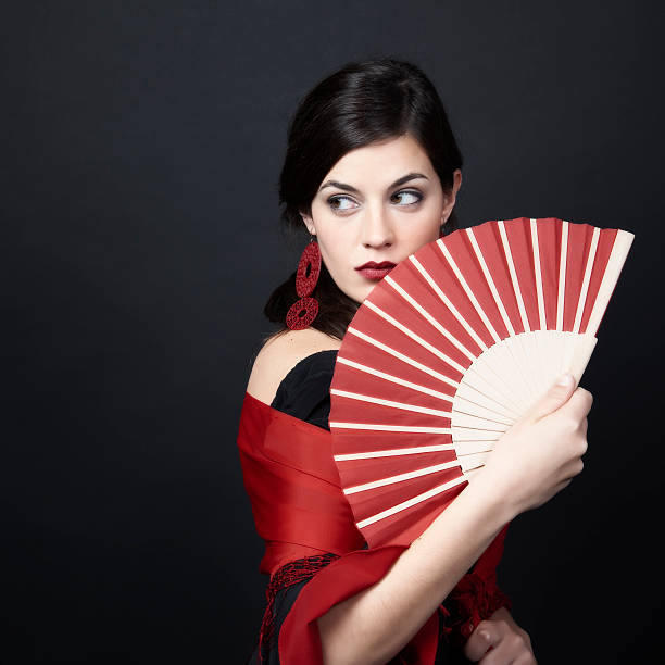 istock Spanish woman looking sideways with a sensual glance 108350979