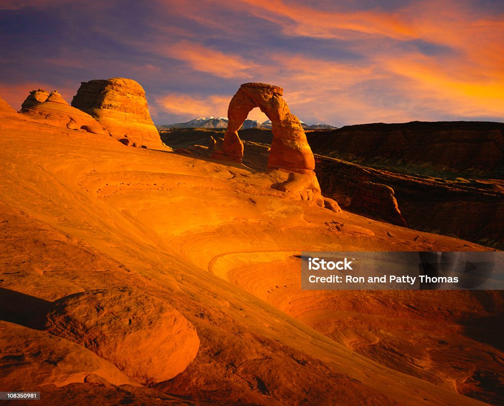 Arches National Park - Lizenzfrei Delicate Arch Stock-Foto