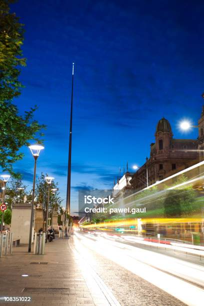 Oconnell Street Di Notte - Fotografie stock e altre immagini di Dublino - Irlanda - Dublino - Irlanda, Esposizione lunga, Via