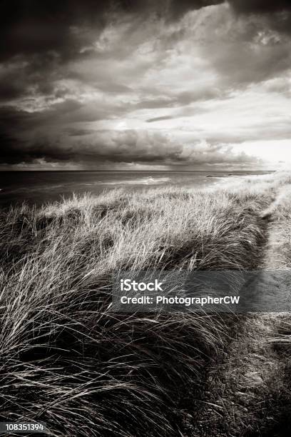 Tempestade Batendo O Dinamarquês De Costa De Oeste - Fotografias de stock e mais imagens de Mar do Norte - Mar do Norte, Dinamarca, Tempestade