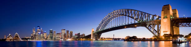istock Sydney Harbour Bridge and City Skyline in Australia 108351642