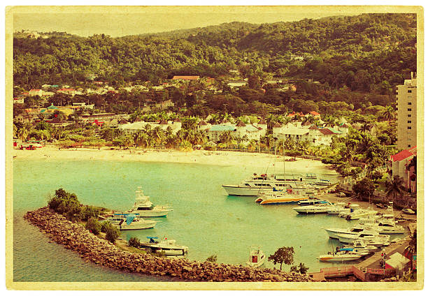 Ocho Rios Postcard  postcard stock pictures, royalty-free photos & images