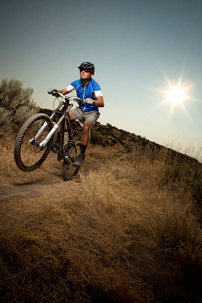 istock Downhill Freestyling Bike Rider 108351697