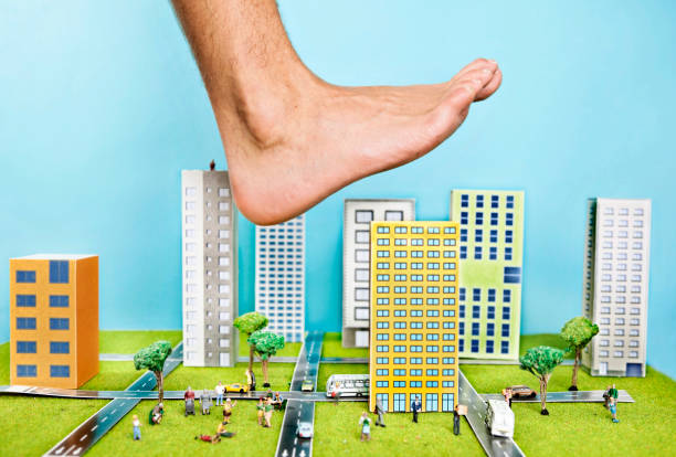 istock Big foot in the city 108351784