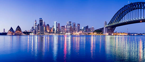 istock Sydney Harbour Bridge and City Skyline in Australia 108351929