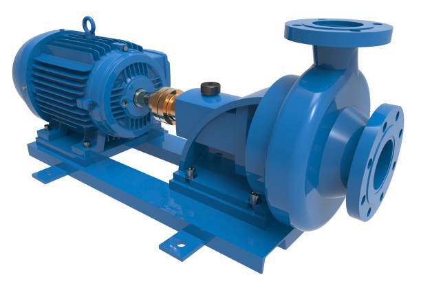 istock Electric water pump 3d illustration isolated on the white background 1083520796