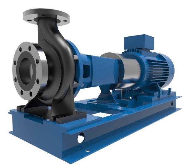 istock Electric water pump 3d illustration isolated on the white background 1083520802