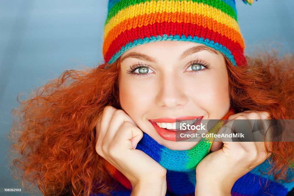 Inverno arcobaleno - Foto stock royalty-free di Abbigliamento casual