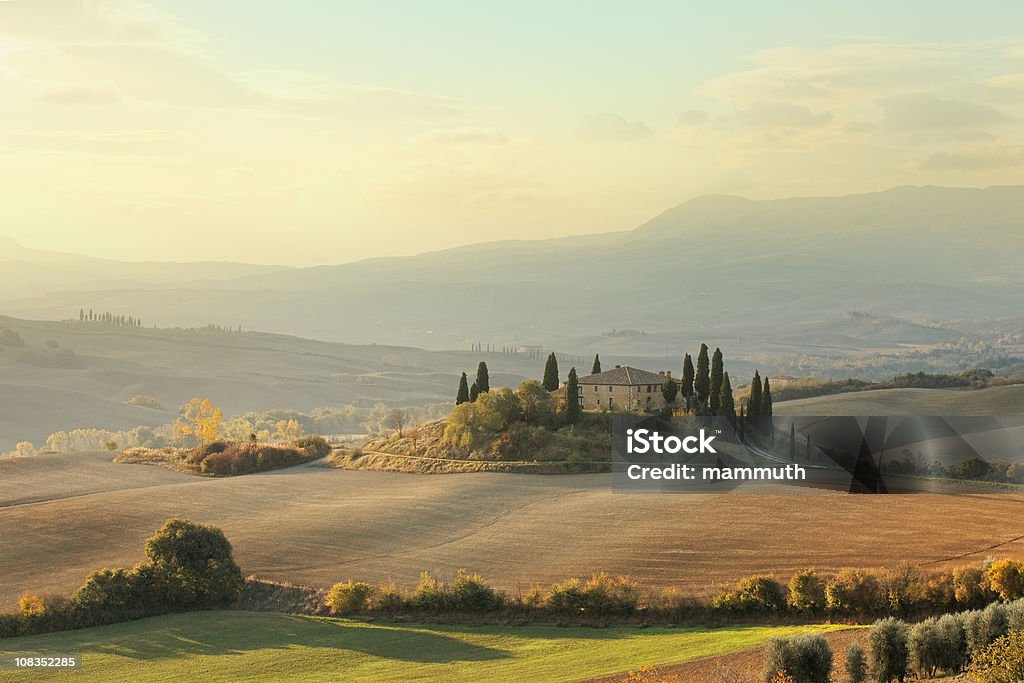 Ferme en Toscane - Photo de Toscane - Italie libre de droits