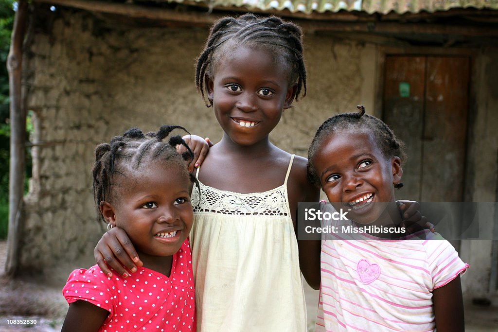 Glückliche Afrikanische Mädchen - Lizenzfrei Côte d'Ivoire Stock-Foto