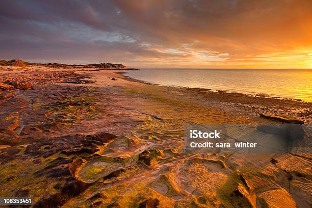 Sunset On The Coast Of Cape Range Np Western Australia Stock Photo - Download Image Now