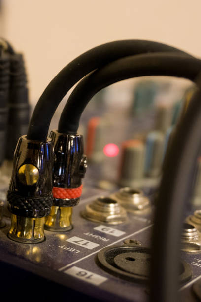 istock Sound equipment on the mixer 1083538004