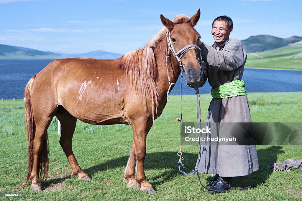 Mongol cavalo rider - Foto de stock de Cavalo - Família do cavalo royalty-free