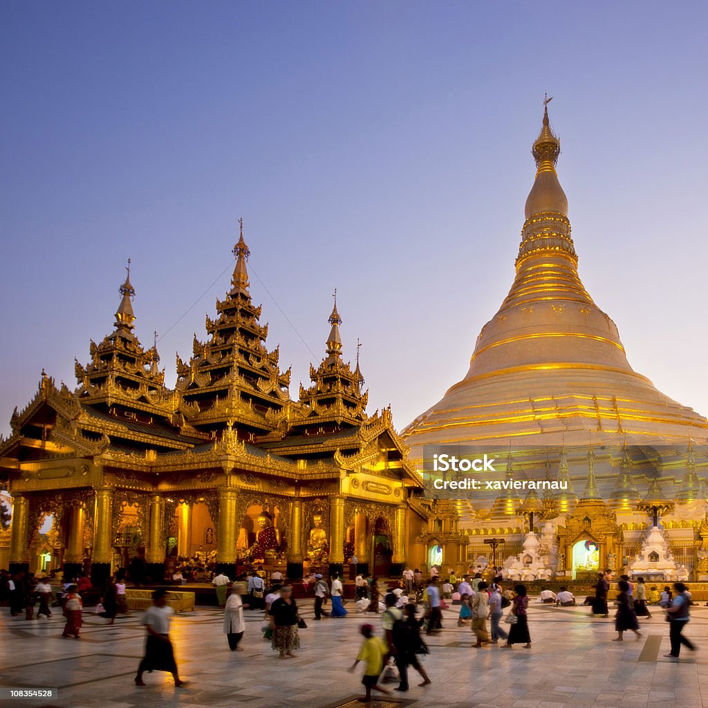 Shwedagon Pagoda - Foto de stock de Myanmar libre de derechos