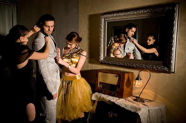 Backstage  mirror women baroque style fashion stock pictures, royalty-free photos & images