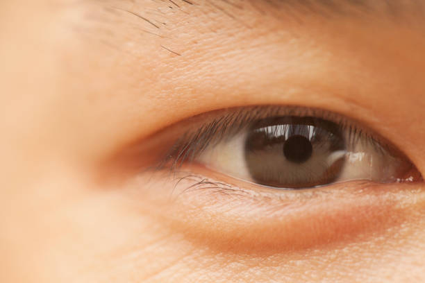 istock Close up of Chinese man's eye 1083558774